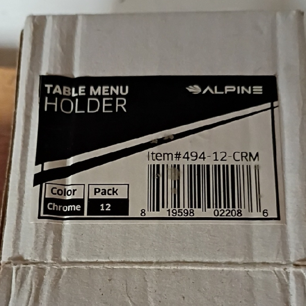 Alpine Silver Table Menu Stands - Picture 3 of 8